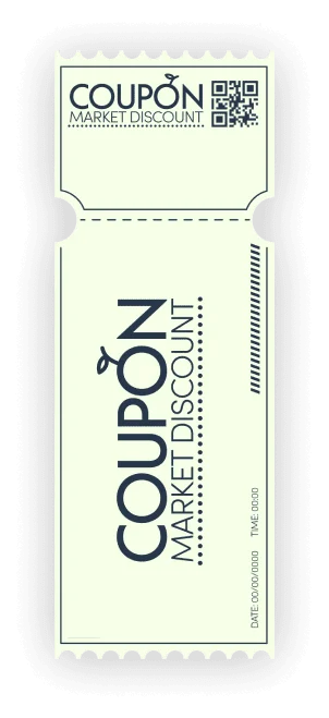 Coupon ticket graphic