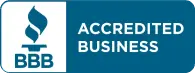 Better Business Bureau (BBB) Accredited Business logo and seal, signifying trust and quality service